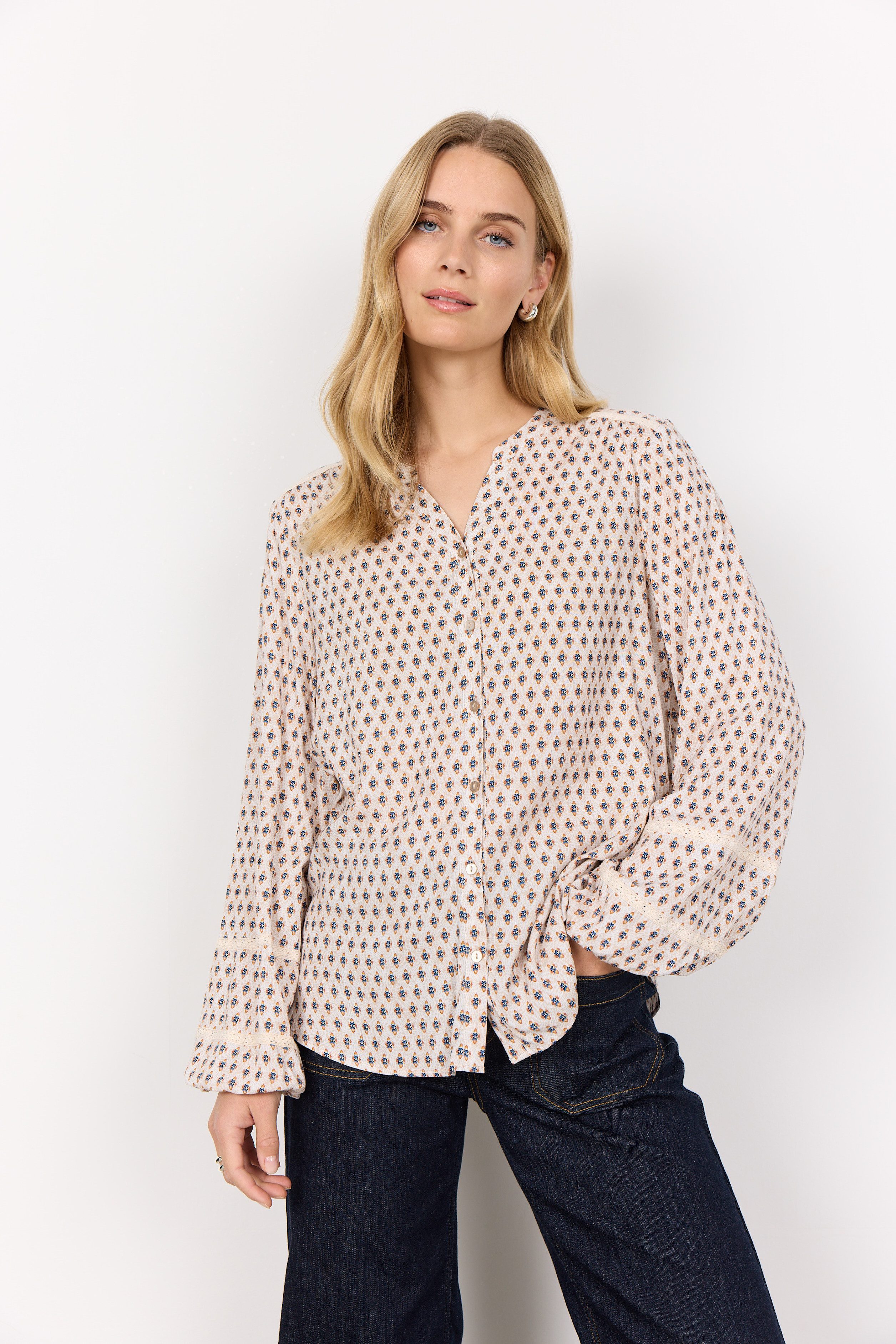 Klassische Bluse Soyaconcept Bluse SC-Pakize in Air Blue
