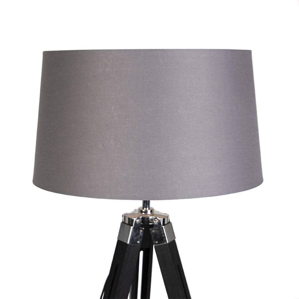 Qazqa Stehlampe Tripod, ohne Leuchtmittel, E27, Weiß, Industrie, Holz, 1-fl günstig online kaufen