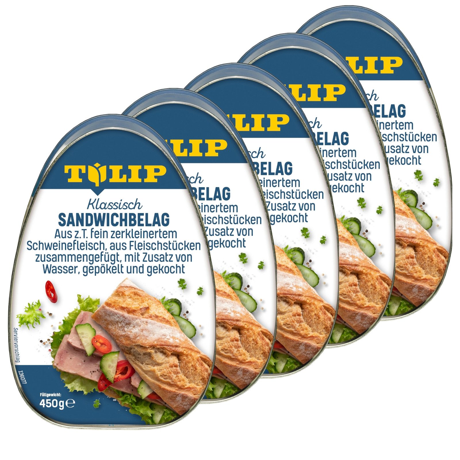 Wurstkonserve Sandwichbelag aus Schweinefleisch Frühstücksfleisch 450 g