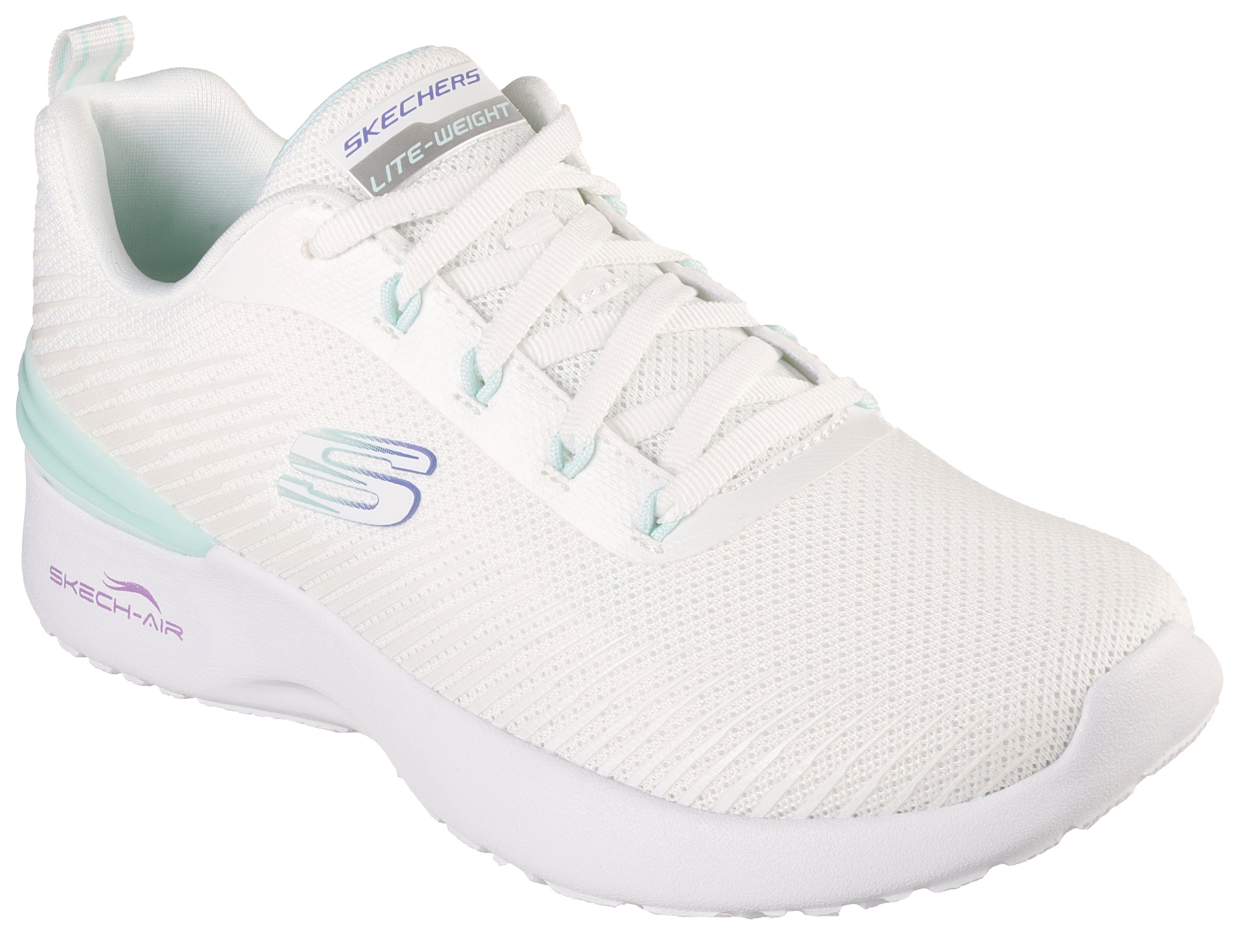 Skechers SKECH-AIR DYNAMIGHT LUMINOSITY Sneaker mit Memory Foam Ausstattung weiß-mint