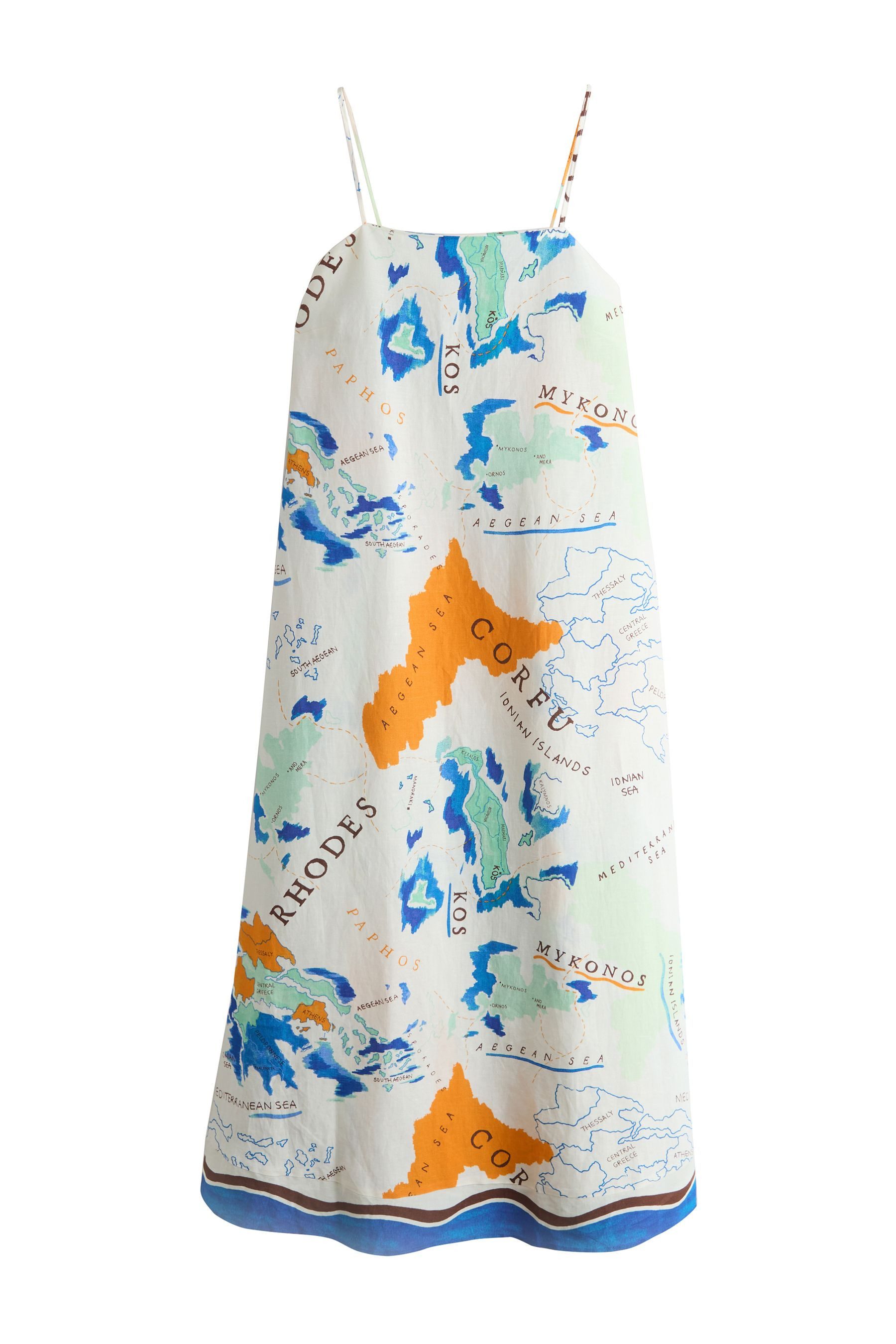 Next Maxikleid Camisole-Midikleid mit eckigem Ausschnitt (1-tlg)