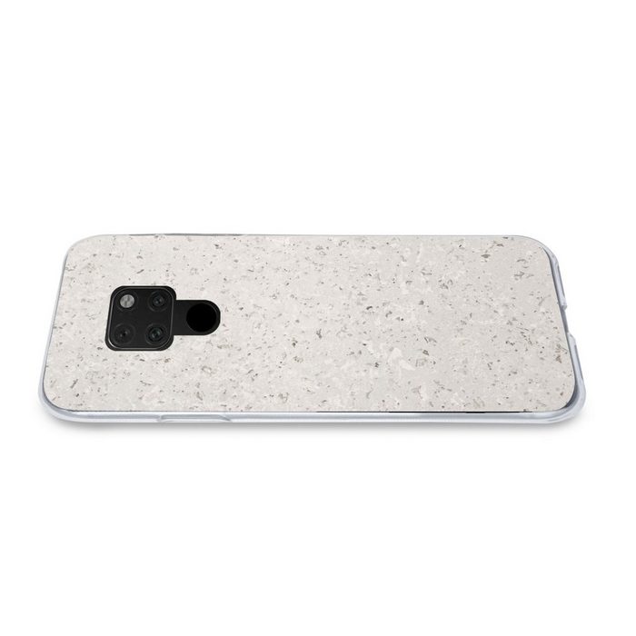 MuchoWow Handyhülle Granit - Grau - Muster - Design - Weiß Phone Case Handyhülle Huawei Mate 20 Silikon Schutzhülle RV10870