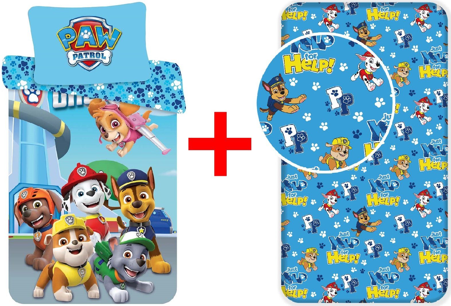 Kinderbettwäsche Paw Patrol, 2 teilig