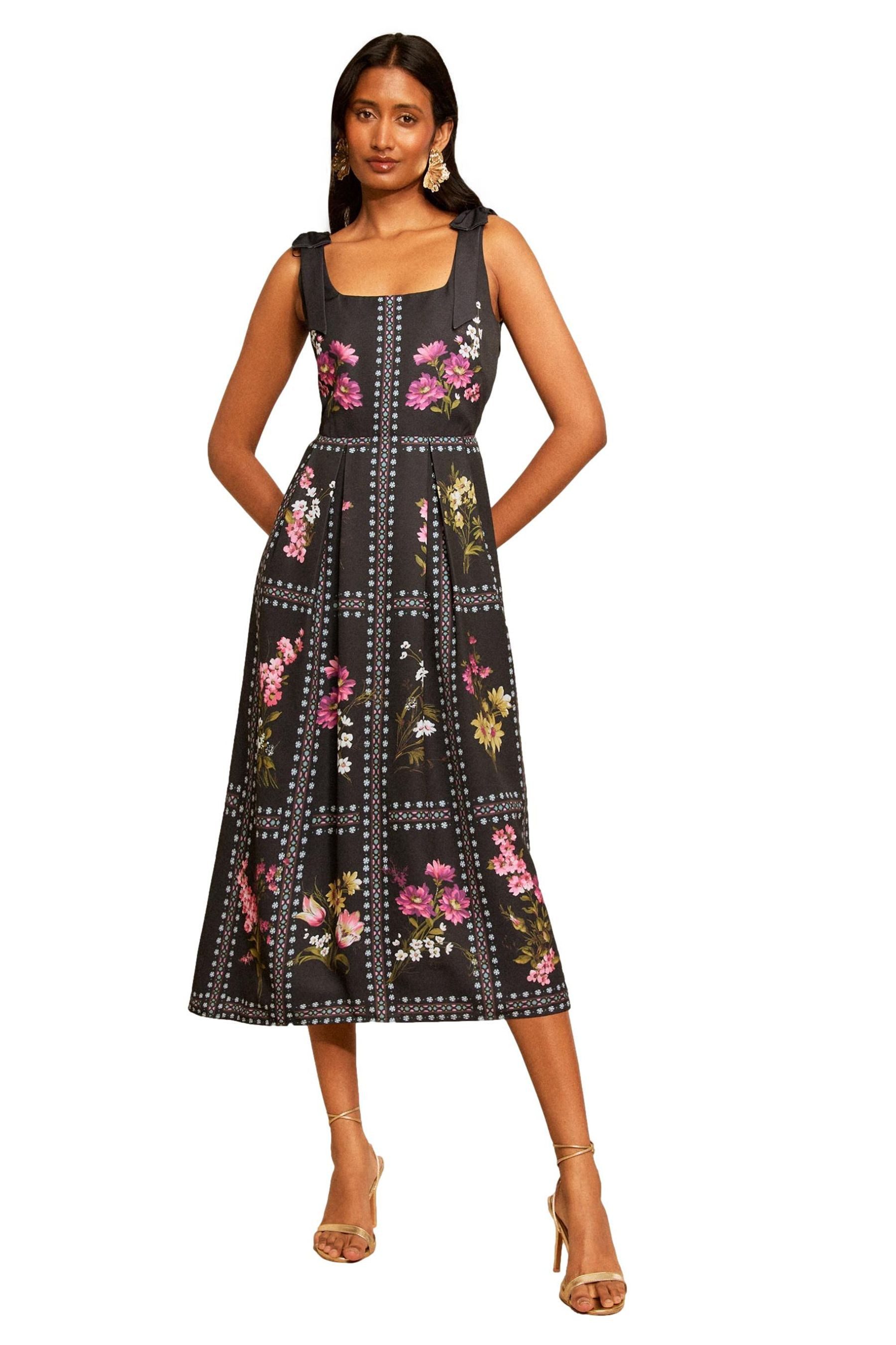 Love & Roses Midikleid Love & Roses Midikleid mit Bindeträger, Regular (1-tlg)