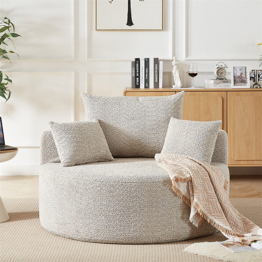 MODFU Relaxsessel Flauschiger moderner Schlafsesse (mit günstig online kaufen