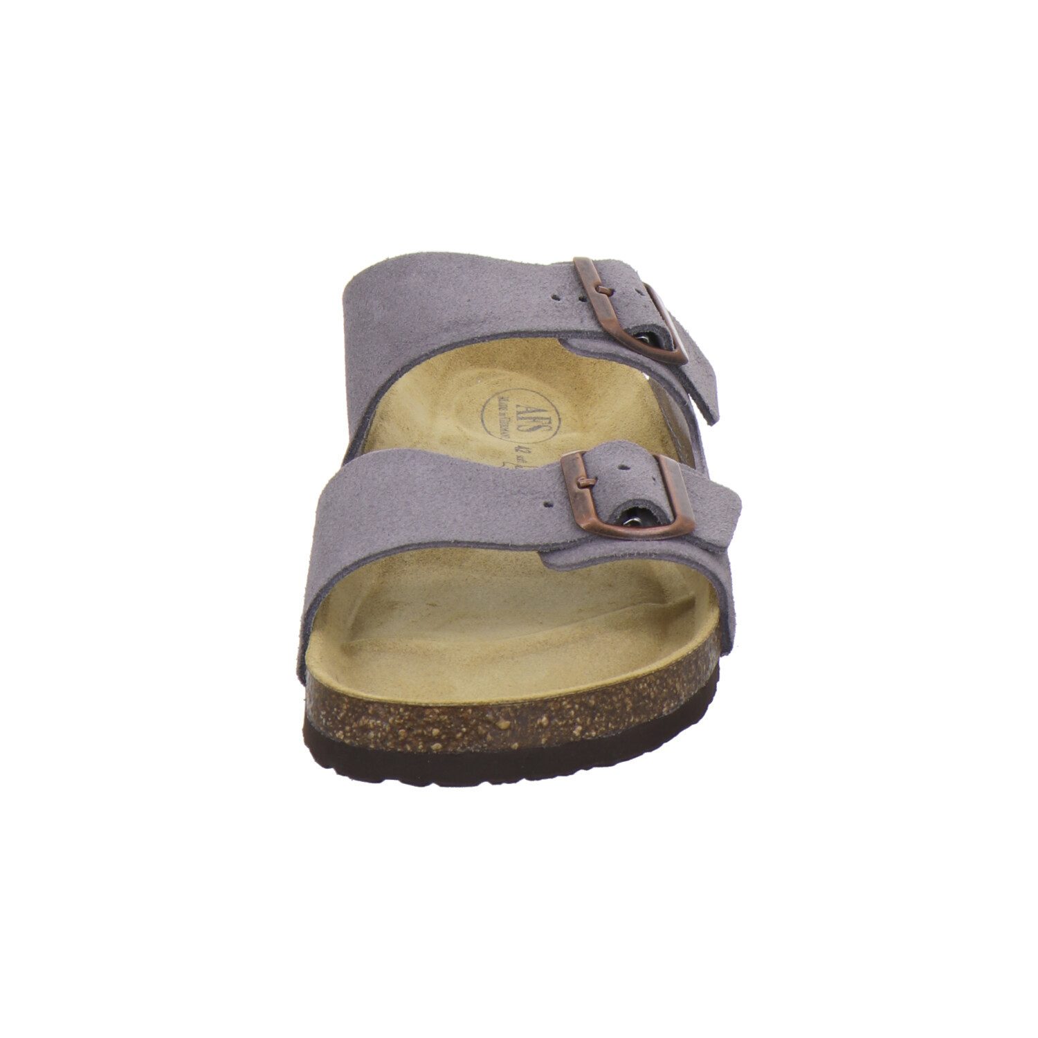 AFS-Schuhe 310083 Zweischnaller Pantolette für Herren mit Fußbett, bequeme Sandalen aus Leder