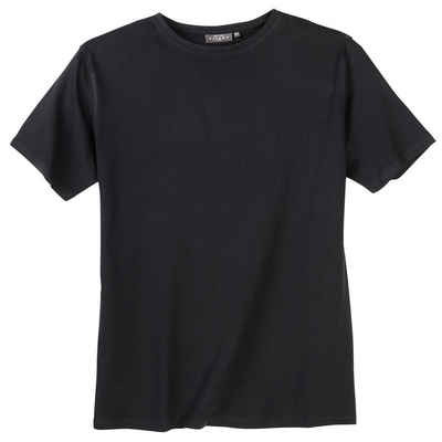 Kitaro Rundhalsshirt »Übergrößen Basic T-Shirt schwarz Kitaro«