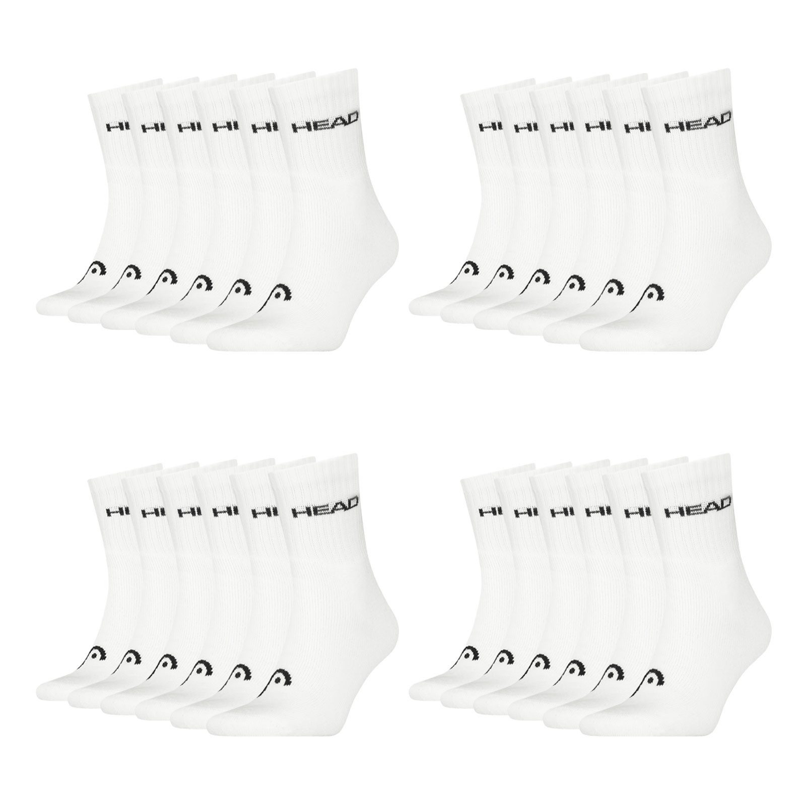 Head Sportsocken Short Crew Socken (12-Paar) mit Logo günstig online kaufen