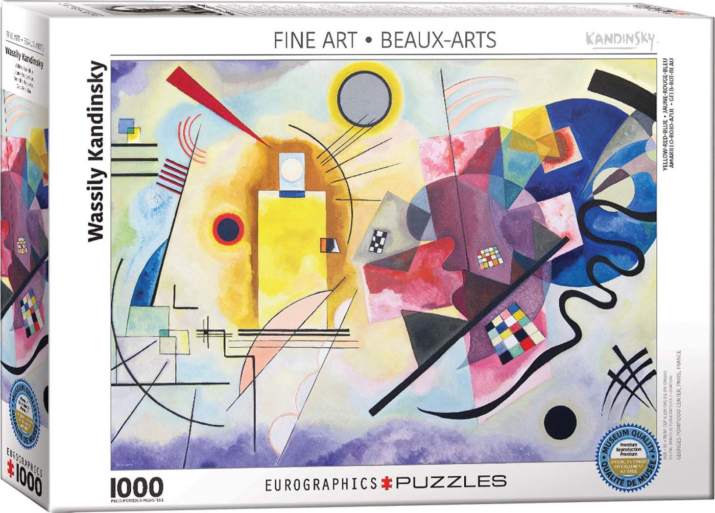 Puzzle 1000 Teile Puzzle - Yellow Red Blue, Puzzleteile