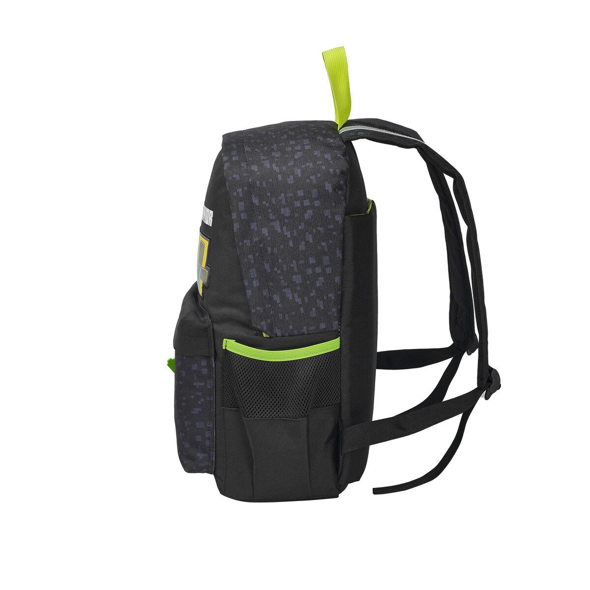 Minecraft Kinderrucksack - Rucksack mit Fronttasche und Seitennetzen (1-tlg)