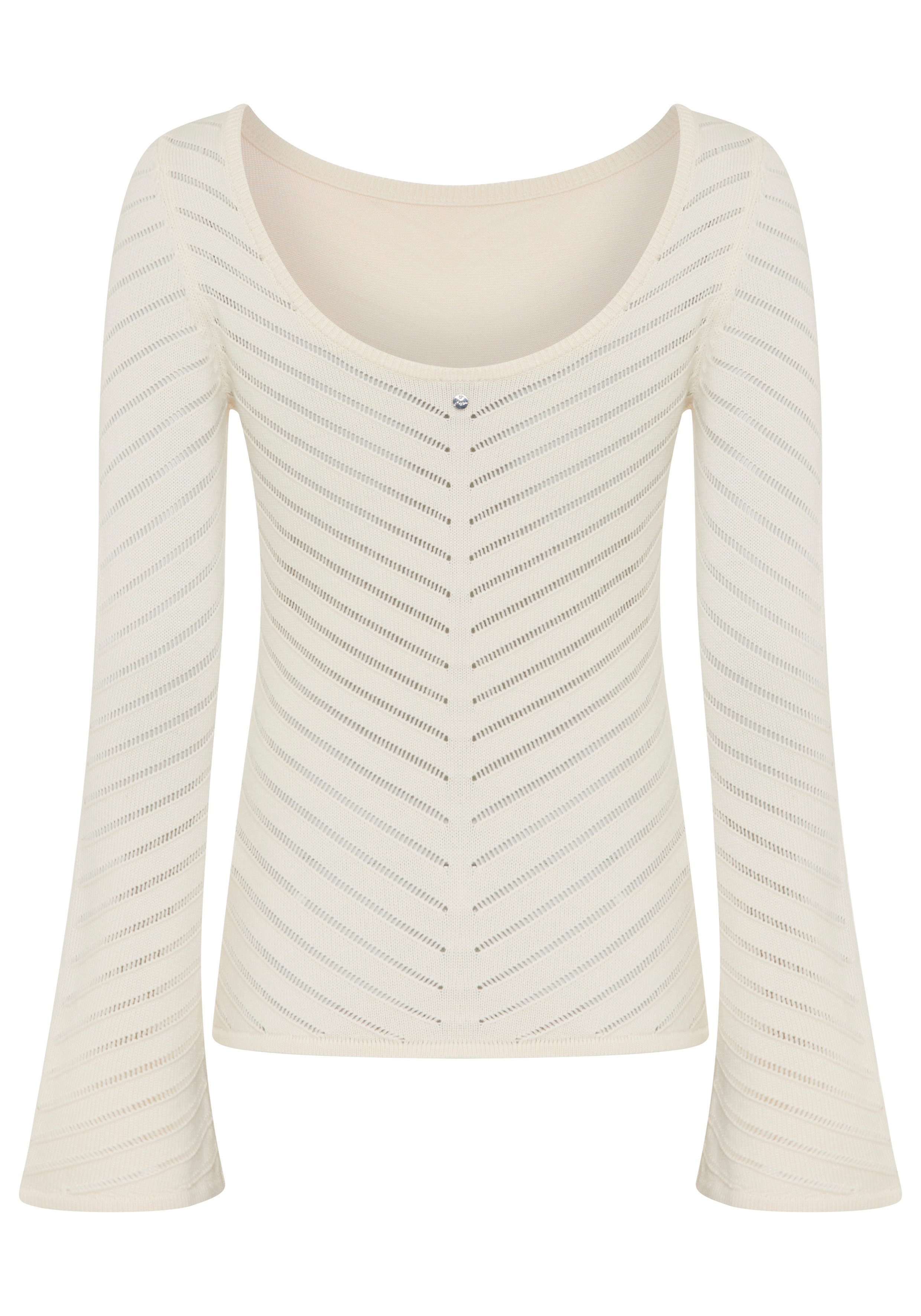 BOSS ORANGE Strickpullover Falonina Premium Damenmode mit feinem Lochstrick günstig online kaufen