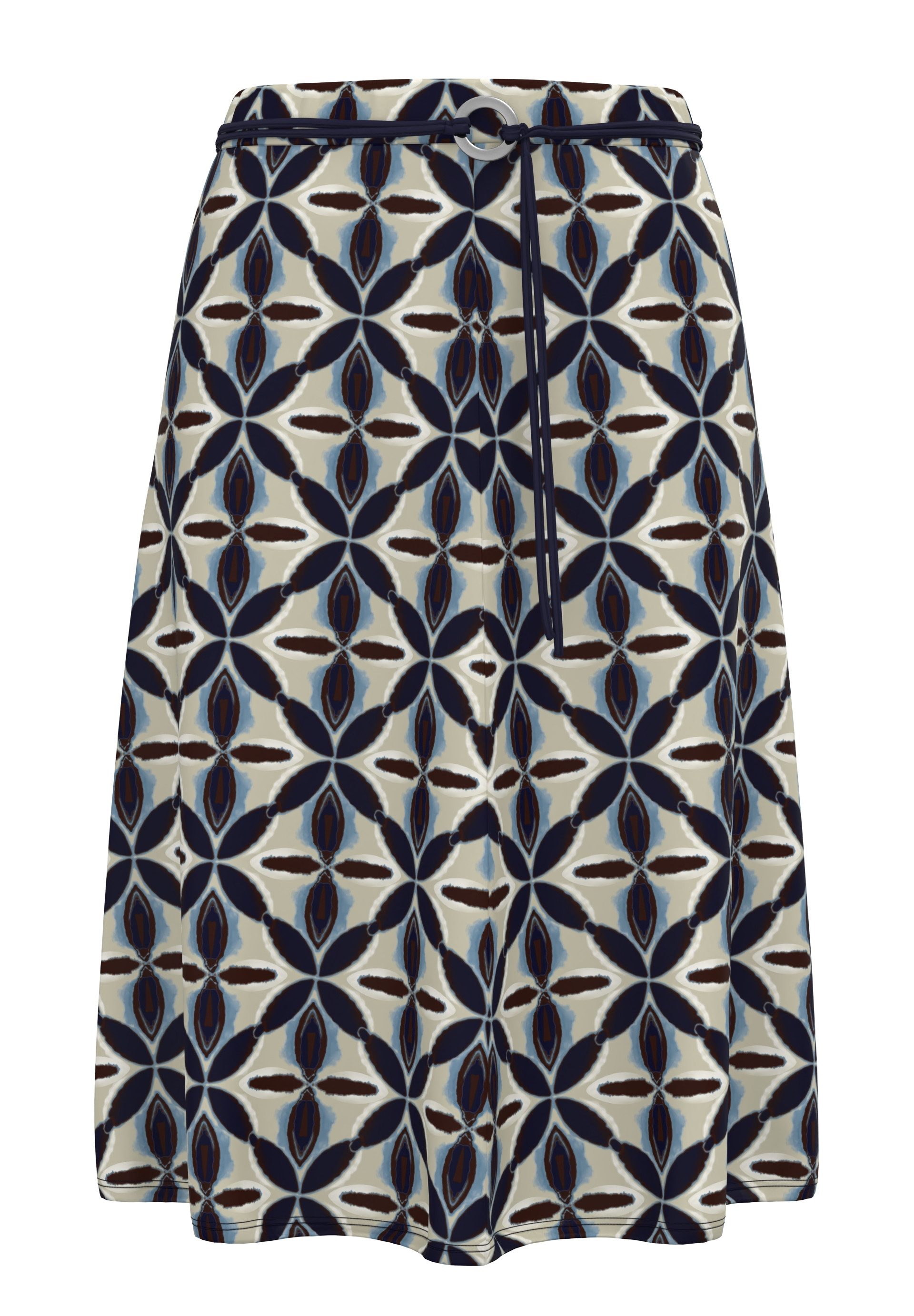 FRANK WALDER A-Linien-Rock in grafischem Muster günstig online kaufen