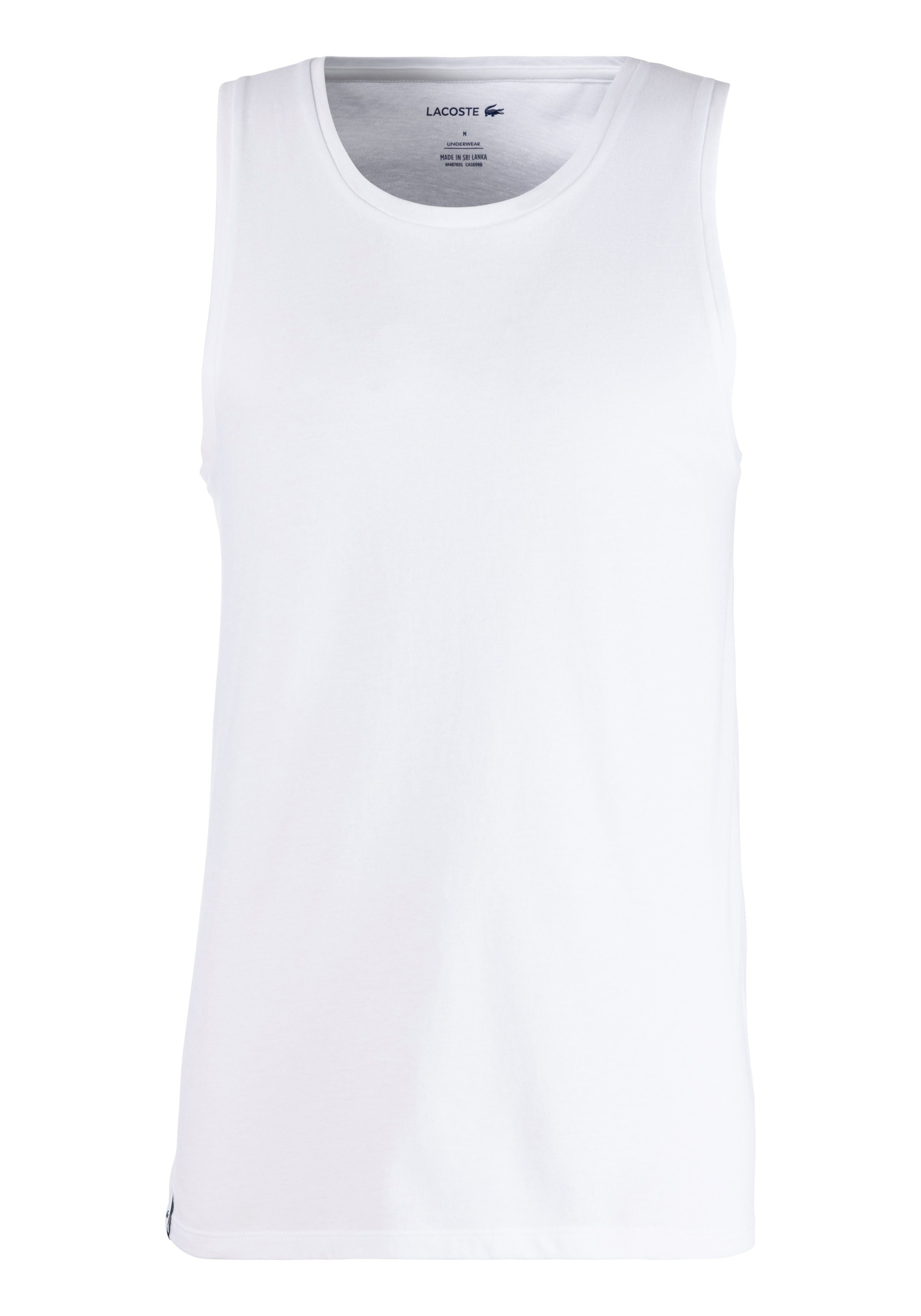 Lacoste Tanktop Top 3er Pack Rundhalsausschnitt 3-tlg., 3er-Pack) mit (Packung