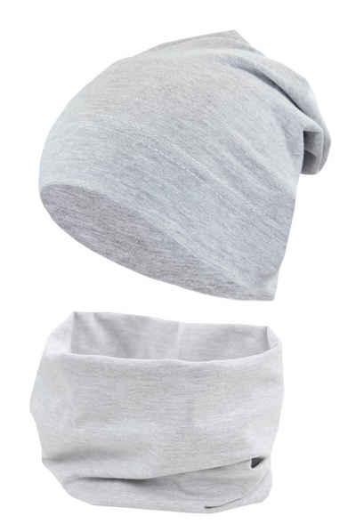 TupTam Mütze & Schal TupTam Jungen Beanie Mütze und Schlauchschal 2er Set