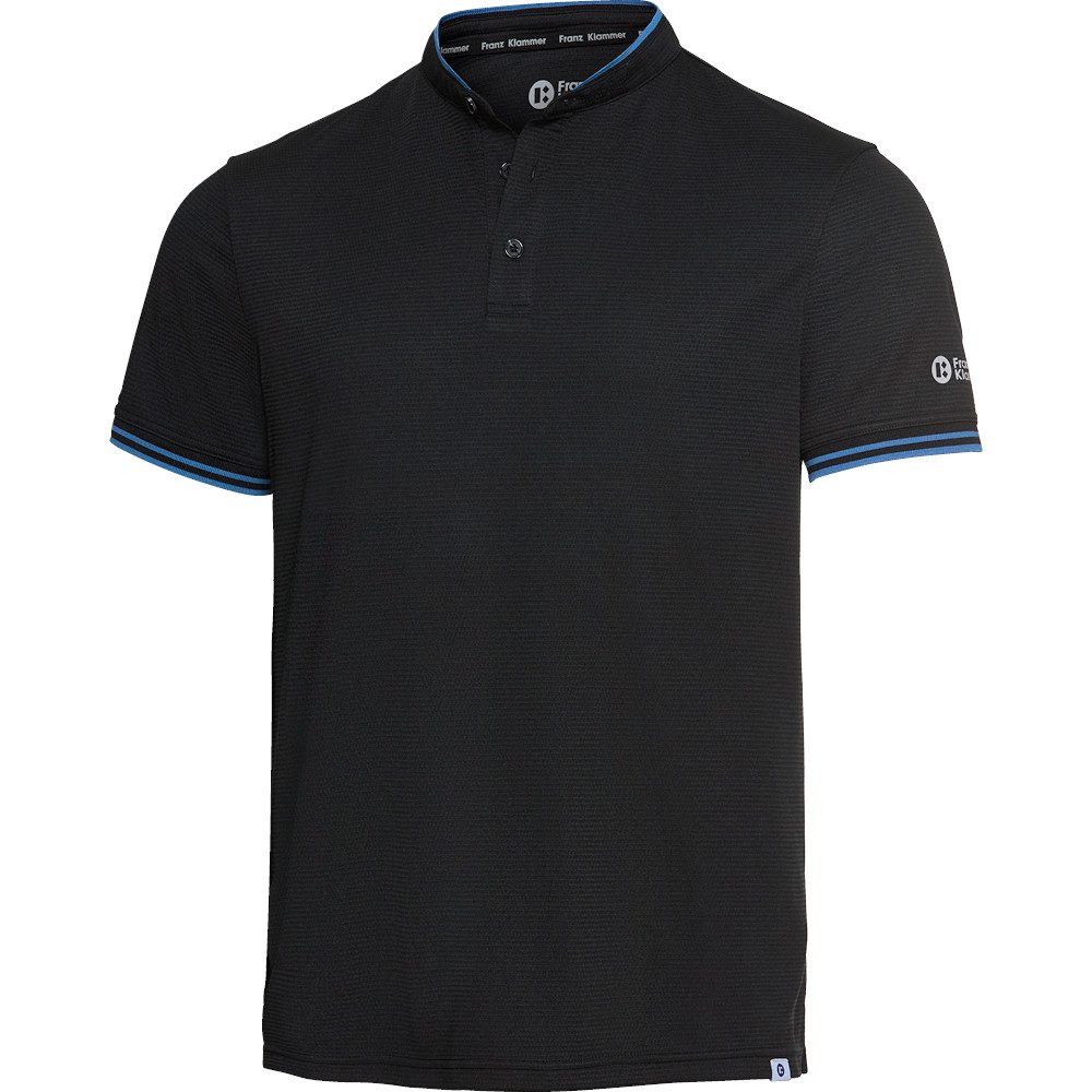Franz Klammer Poloshirt mit elastischen Ärmelabschlüssen Atmungsaktives Piqué-Gewebe