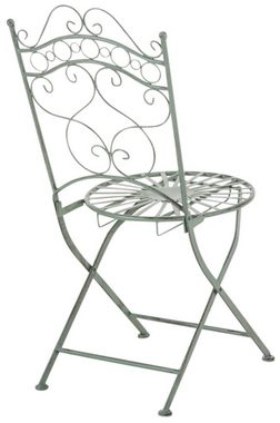 TPFGarden Gartenstuhl Indi - 2er-Set für Garten, Balkon, Terrasse (Metalltische aus handgefertigtem Eisen / Bistrotisch outdoor, 2 St), Maße (HxBxT): 92 x 40 x 50 cm - Sitzhöhe: 43 cm - Farbe: antik-grün