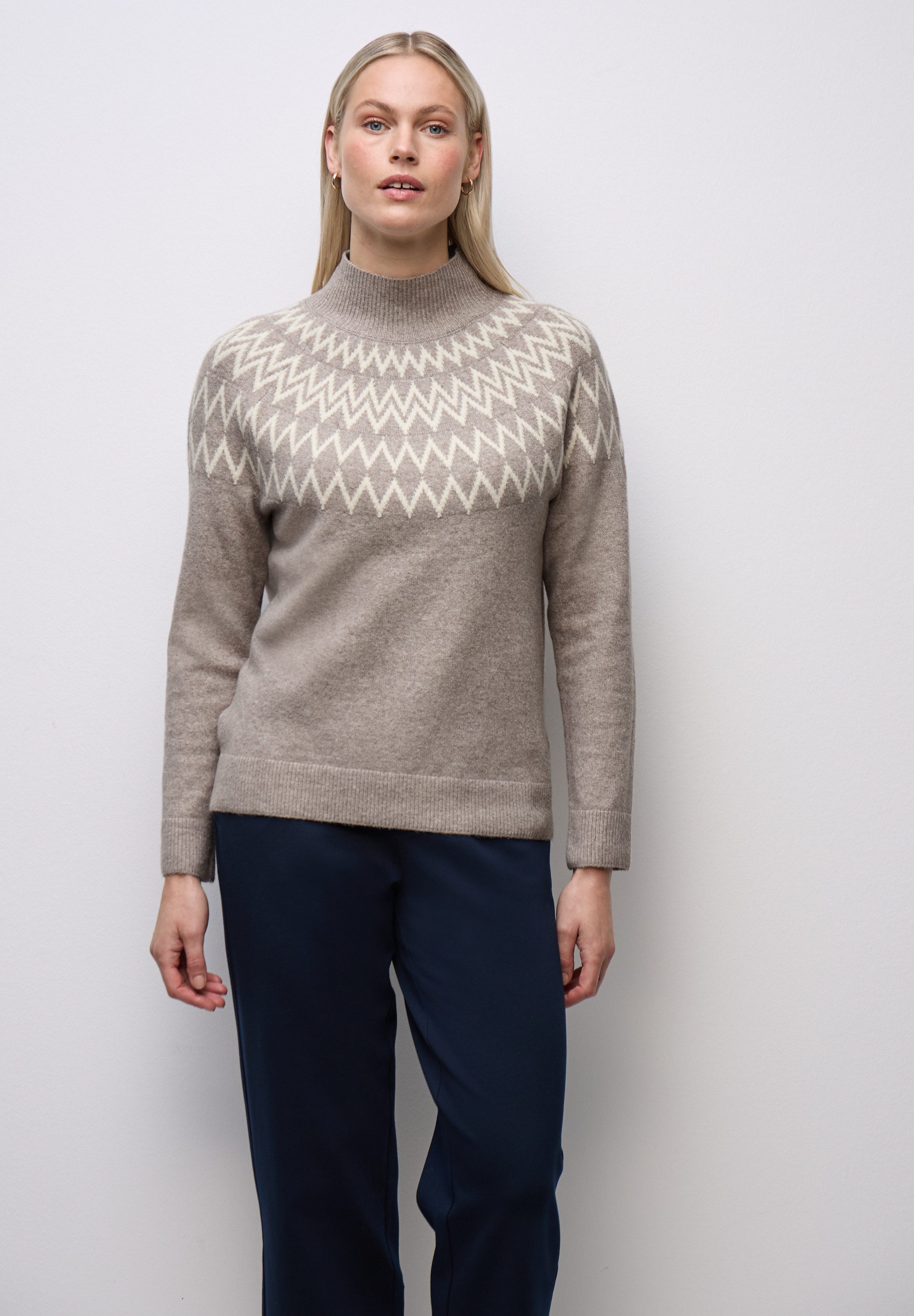 STREET ONE Strickpullover im soften Baumwoll-Mix günstig online kaufen