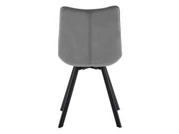 MIRJAN24 Stuhl K332 (2 Stück), Beine aus Metall, 61x47x84 cm
