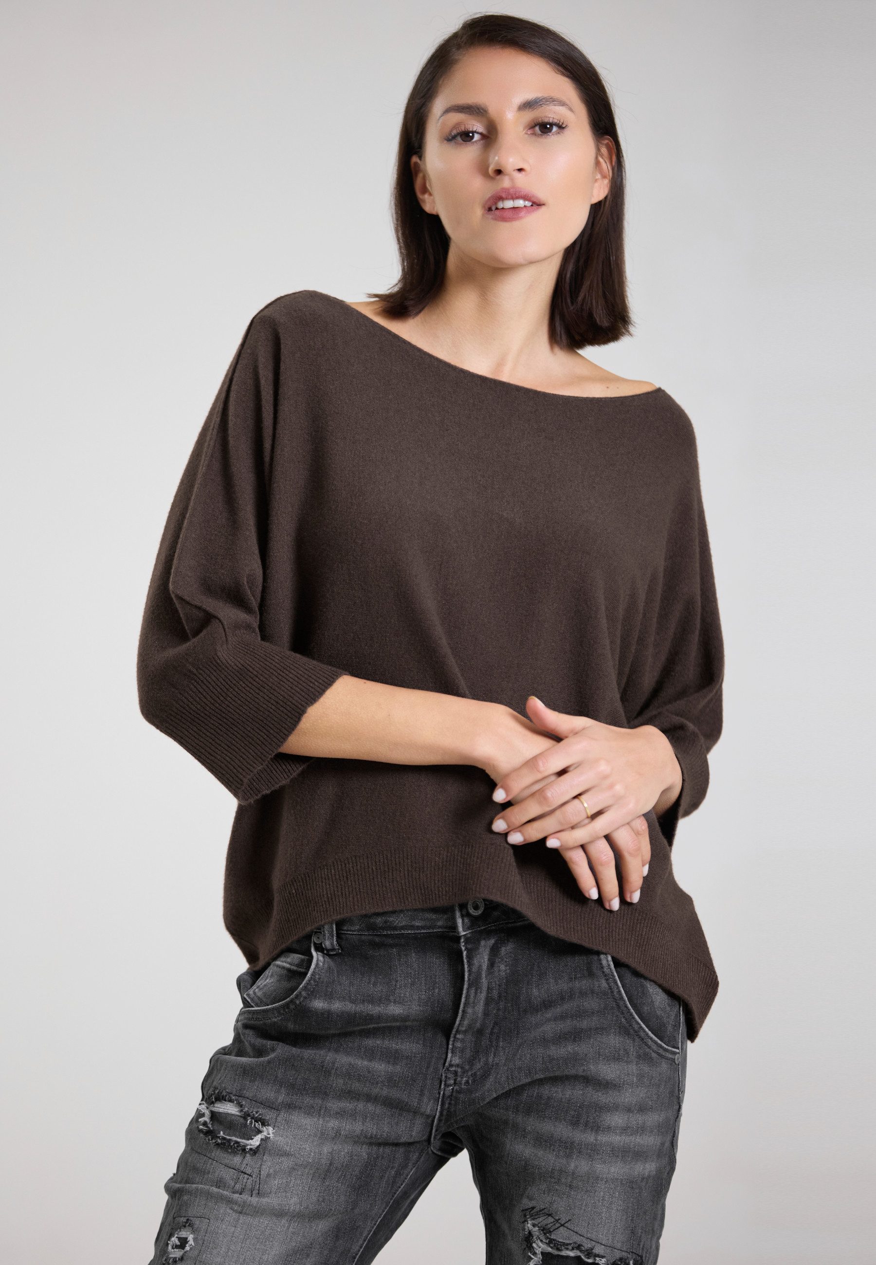 Andijamo-Fashion Strickpullover SOFT FLOW Weiter Strickpullover günstig online kaufen