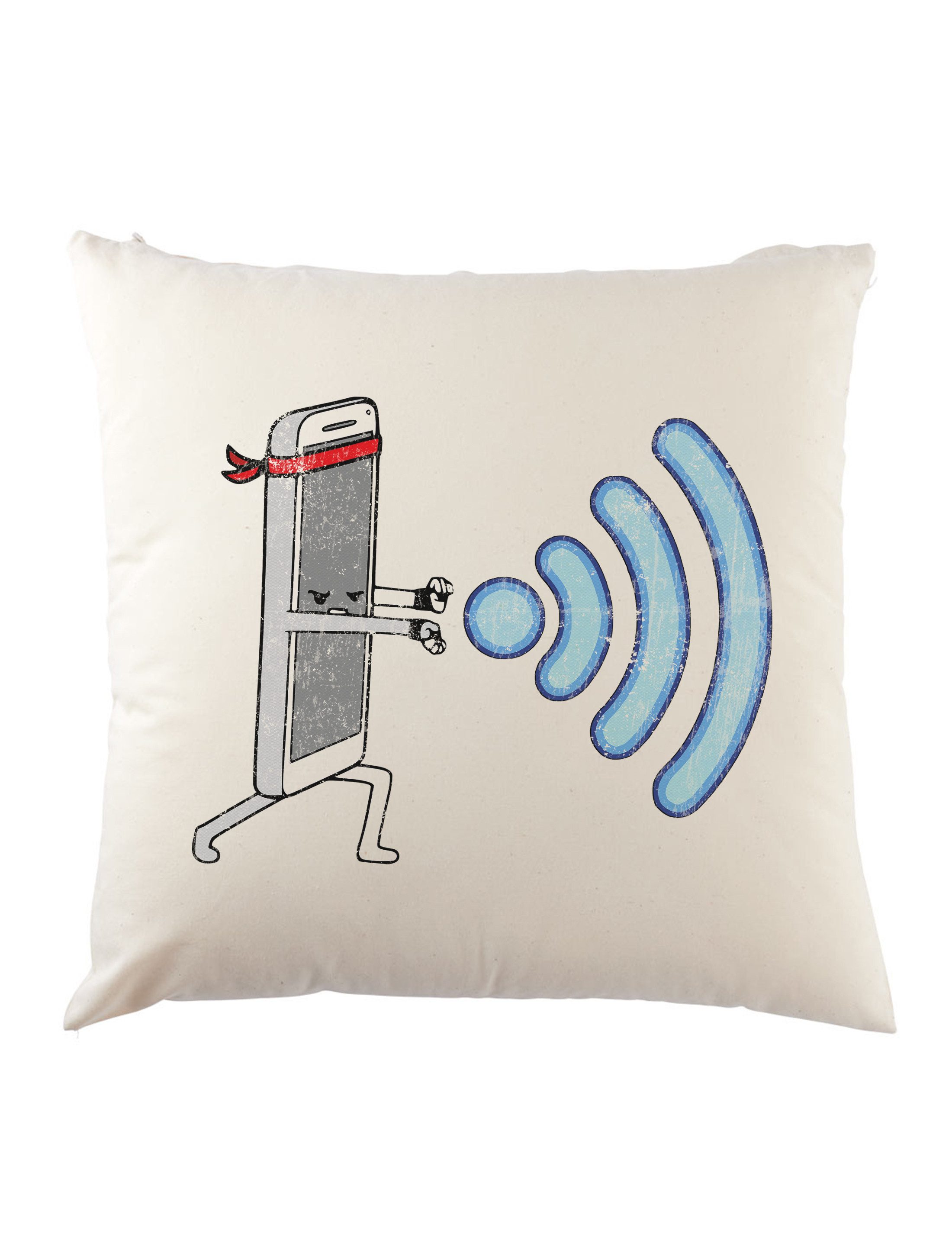 Urban Backwoods Dekokissen Wifi Hadoken Dekokissen Wi-Fi Wlan Street Geek Nerd Fun Informatiker, Informatik Fighter Internet Computer
