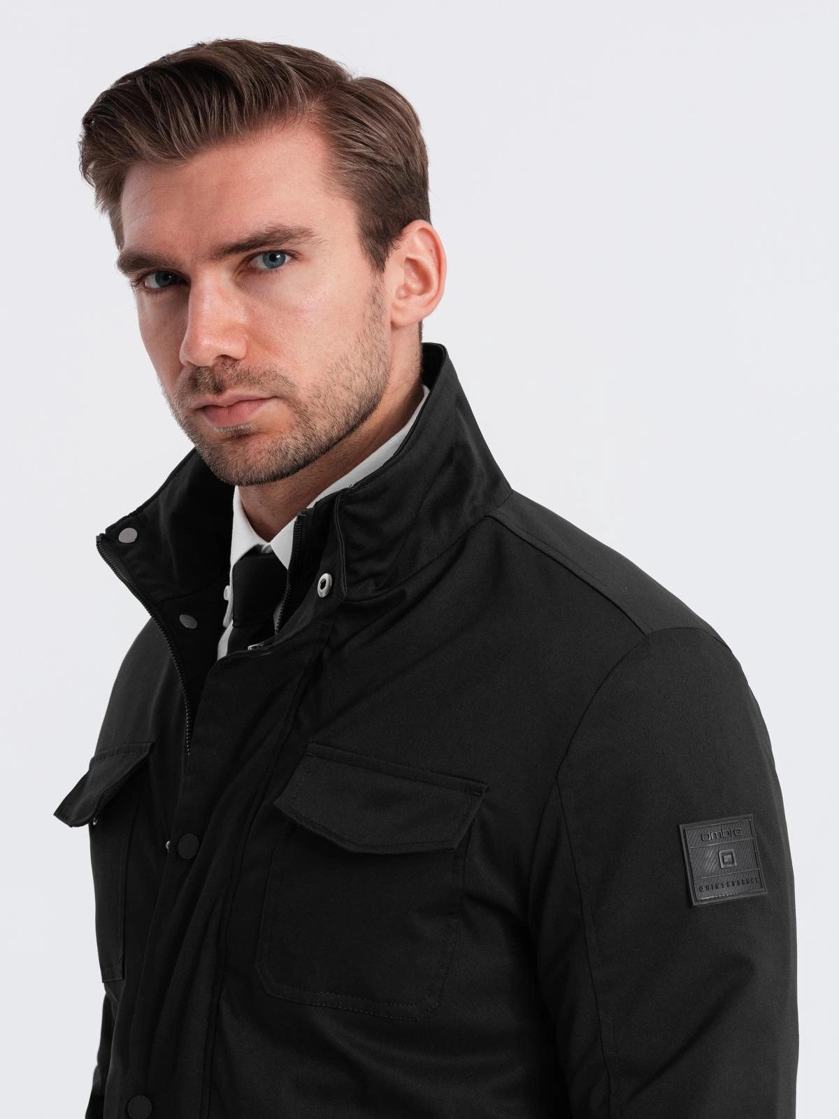 OMBRE Langjacke Leichte Herrenjacke mit Stehkragen günstig online kaufen