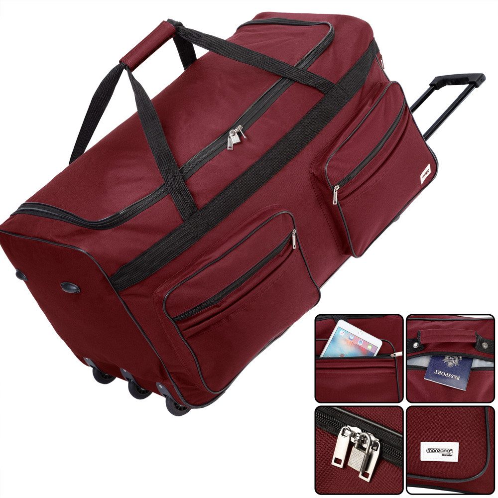 monzana Reisetasche (1-tlg), mit Rollen 160L günstig online kaufen