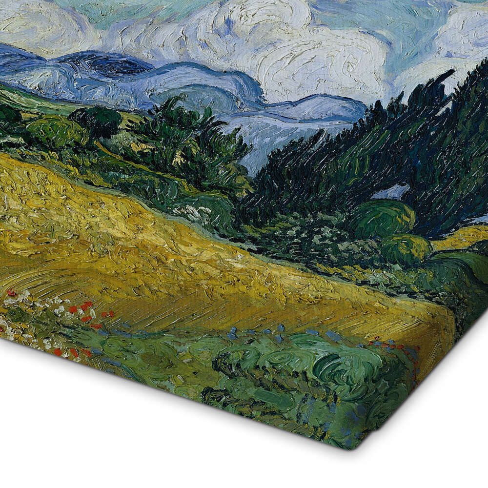 Posterlounge Wandbild Weizenfeld mit Zypressen, 1889, Vincent van Gogh, erhältlich als Poster, Leinwandbild, Wandsticker oder Acrylglasbild