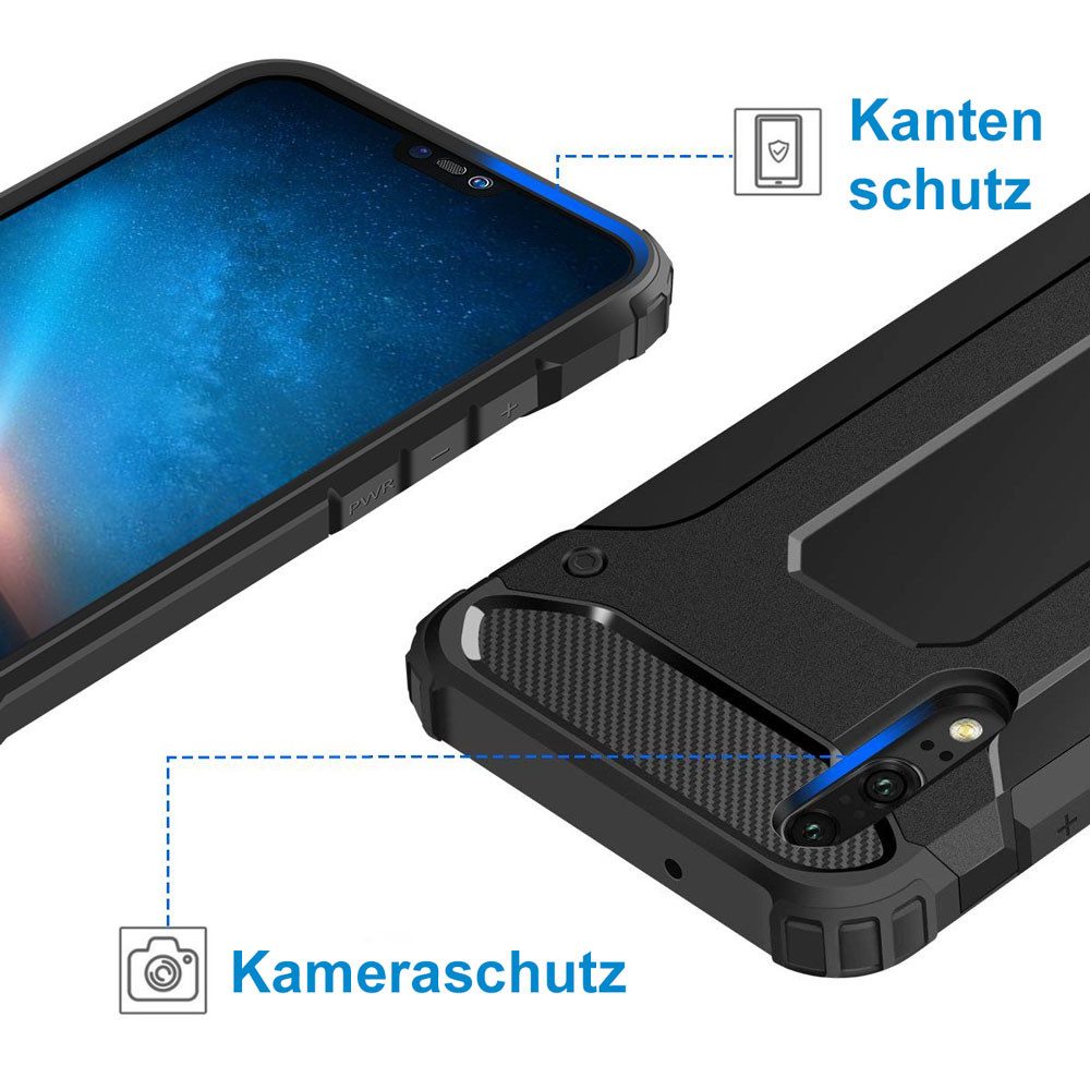 FITSU Handyhülle Outdoor Case für Huawei Hülle Robuste Schutzhülle Cover Bumper, Hülle für Huawei P30 Pro, P30, P30 Lite, Mate 20 Lite, P20, P20 Lite