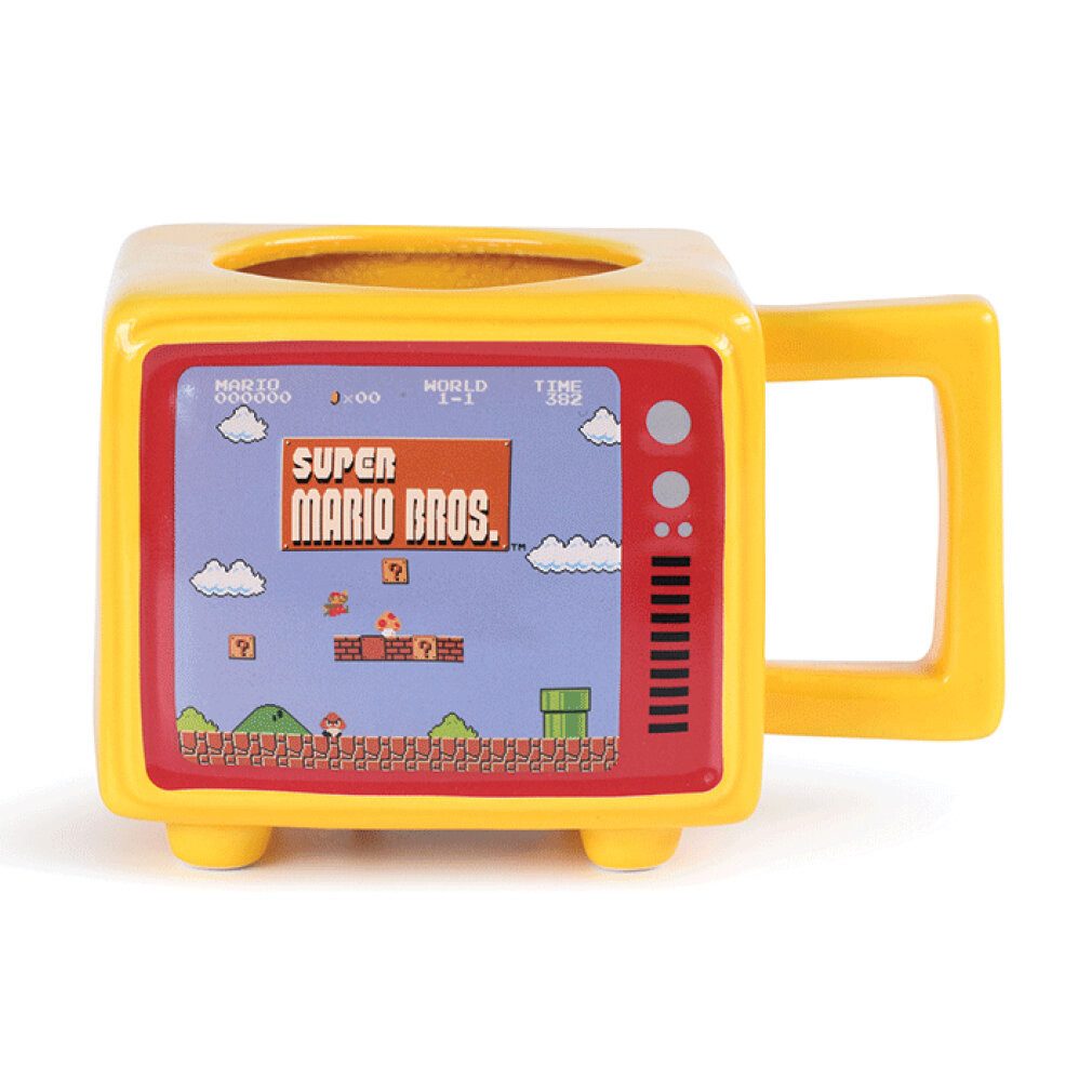 PYRAMID Geschirr-Set Retro Super Mario TV geformte Thermotasse