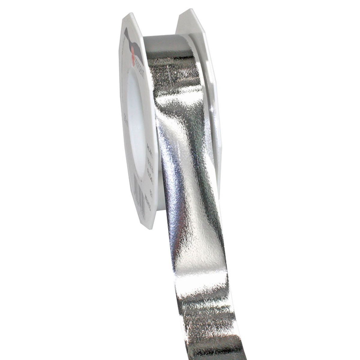 Goldina Loy GmbH + Co KG Geschenkband Geschenkband Polyband 25mm/25m Metallic Silber