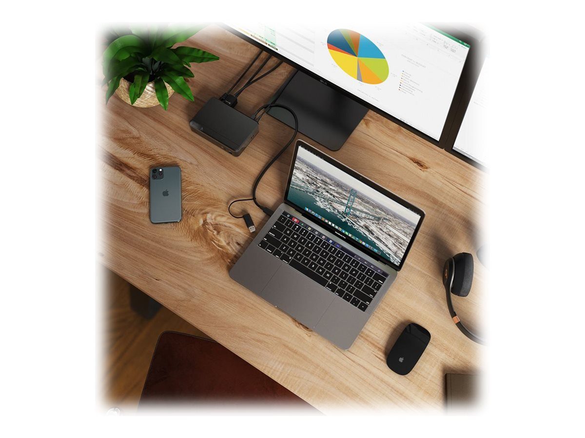 ALOGIC Laptop-Dockingstation ALOGIC Docking Station Universal Twin HD USB-C & USB-A schwarz