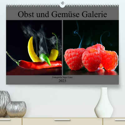 CALVENDO Wandkalender Obst und Gemüse Galerie (Premium, hochwertiger DIN A2 Wandkalender 2023, Kunstdruck in Hochglanz)