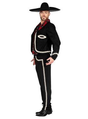 Metamorph Kostüm Mariachi Kostüm für Männer, Authentisches Kostüm für mexikanische Musiker oder den Dia de Muerto