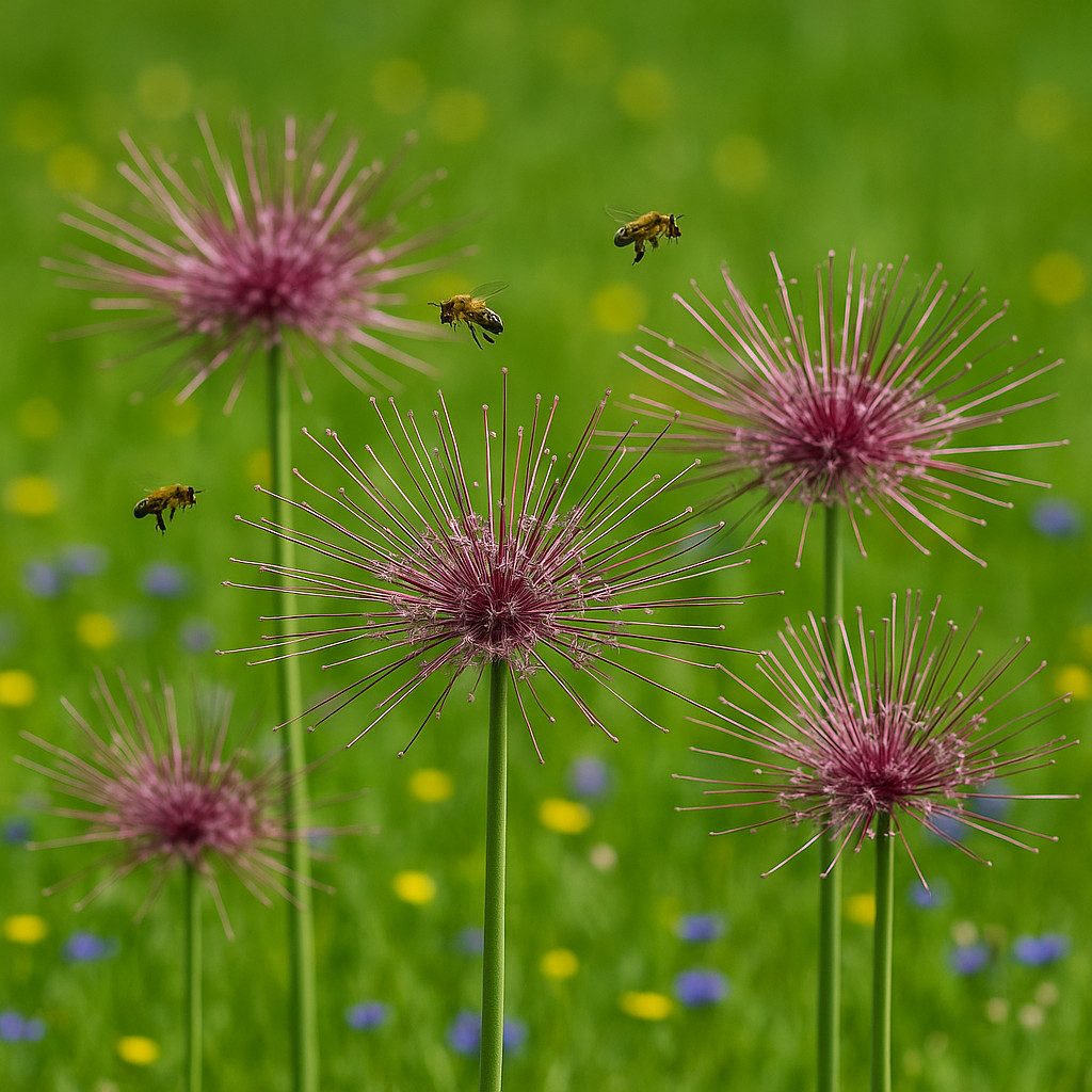 Exotenherz Blumenzwiebeln Exotenherz Blumenzwiebeln - Zierlauch Allium schubertii (5 Stück), (5-St)
