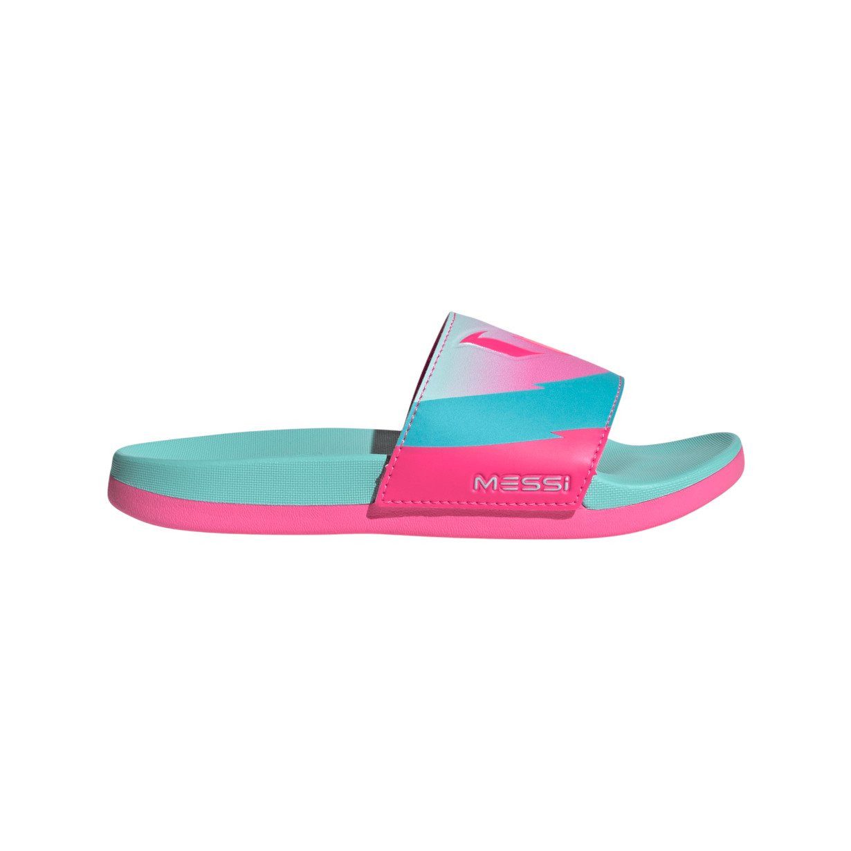 adidas Performance Adilette Comfort Messi mint/pink Kinder - 1 Paar Badeschuh