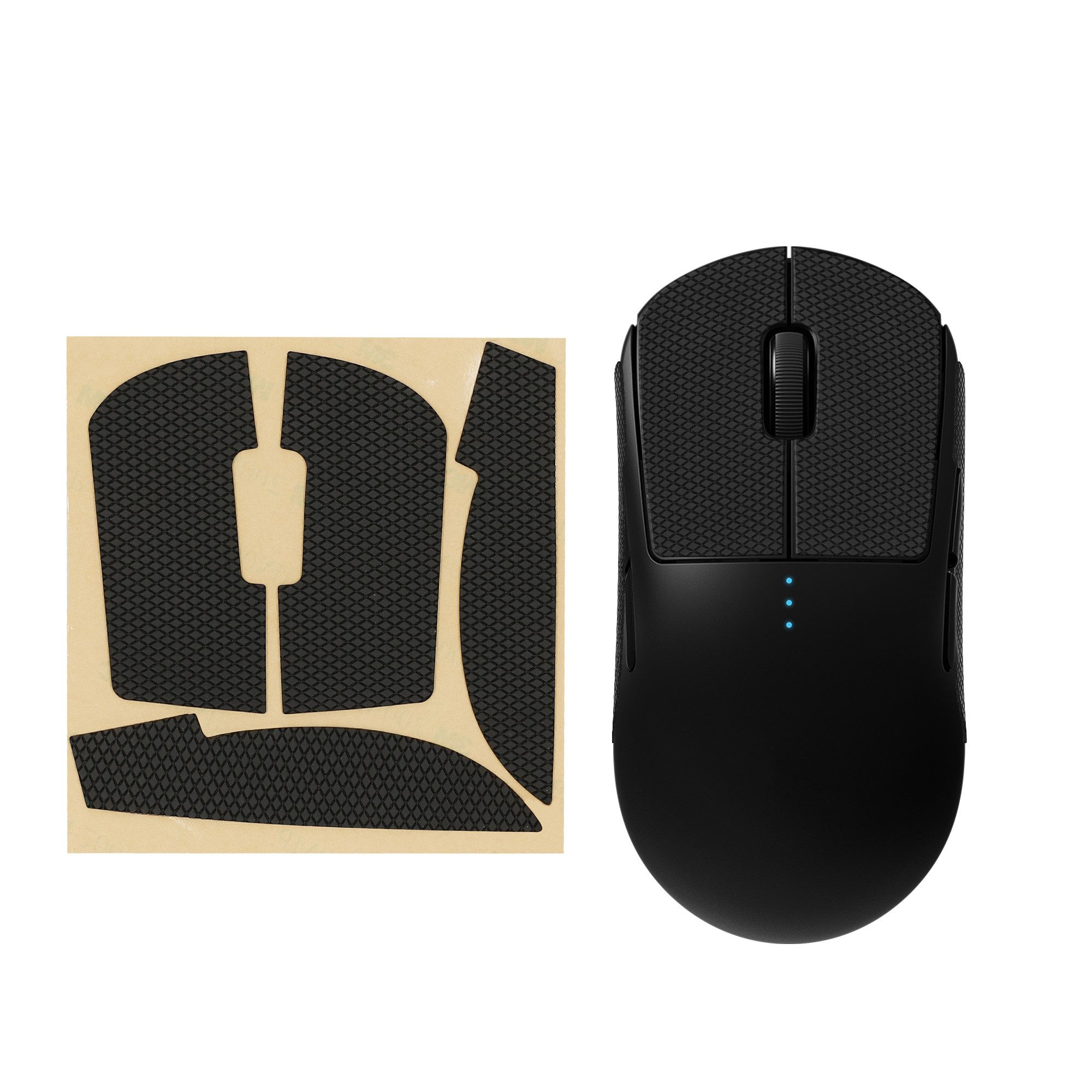 kwmobile Mausfüße Gaming Maus Grip Tape für Logitech G Pro Wireless 1 (1-St), Maus Rutschfestes Griffband für PC Maus Schwarz
