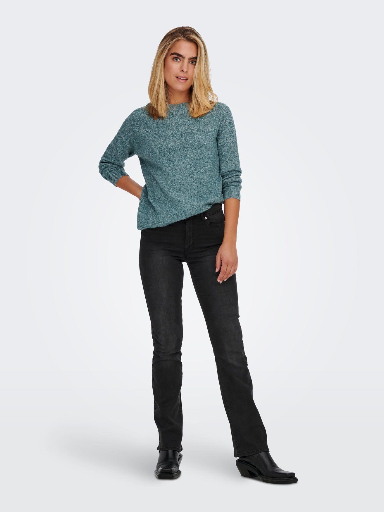 ONLY Strickpullover Einfarbiger Basic Strickpullover ONLRICA günstig online kaufen