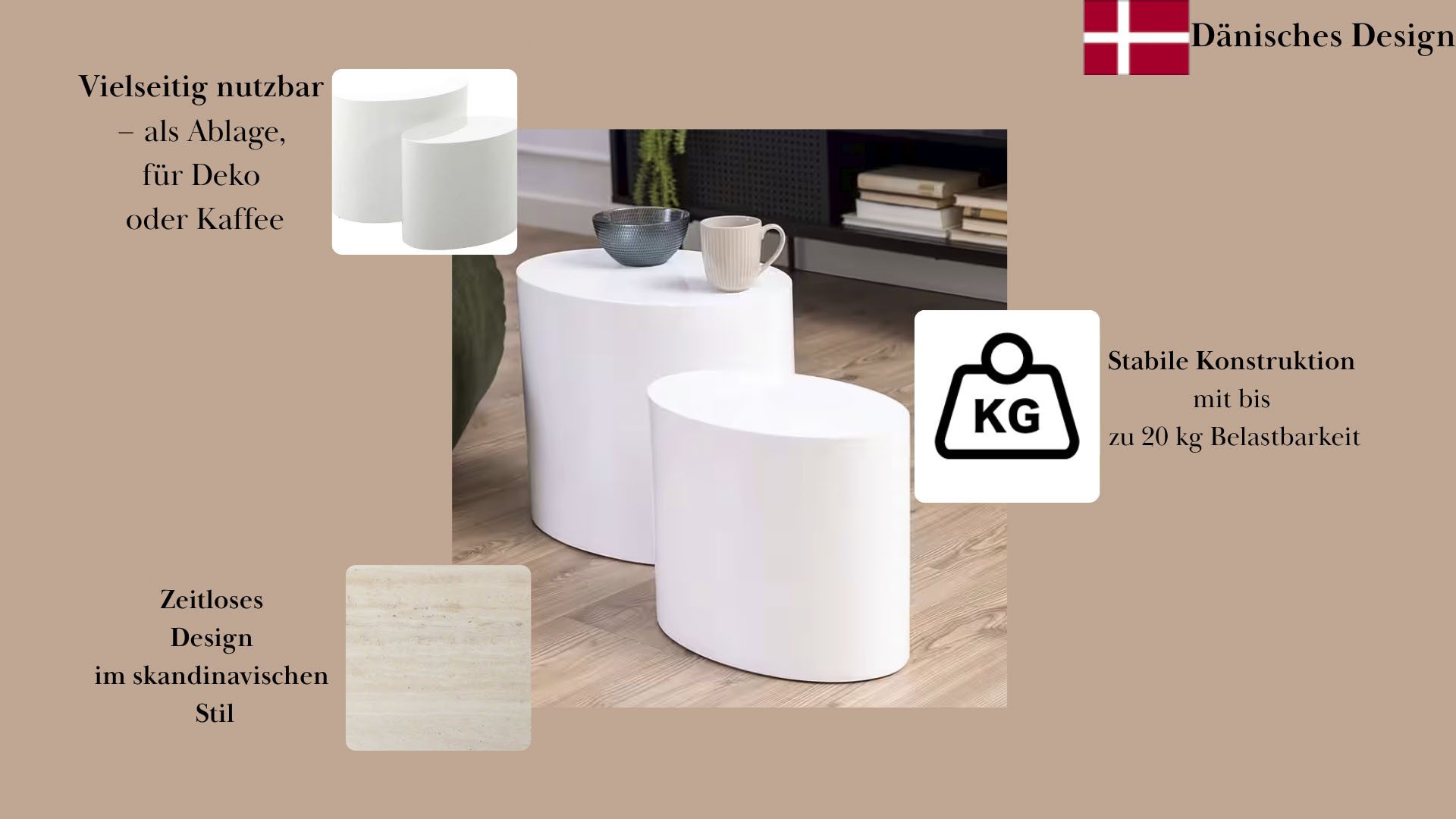 ACTONA GROUP Couchtisch Mice Anstelltisch, Sofatisch, günstig online kaufen