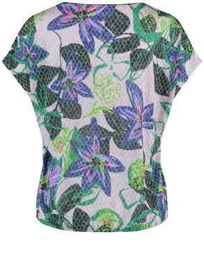 GERRY WEBER Shirttop Floral gemustertes Shirt mit Ausbrenner-Qualität