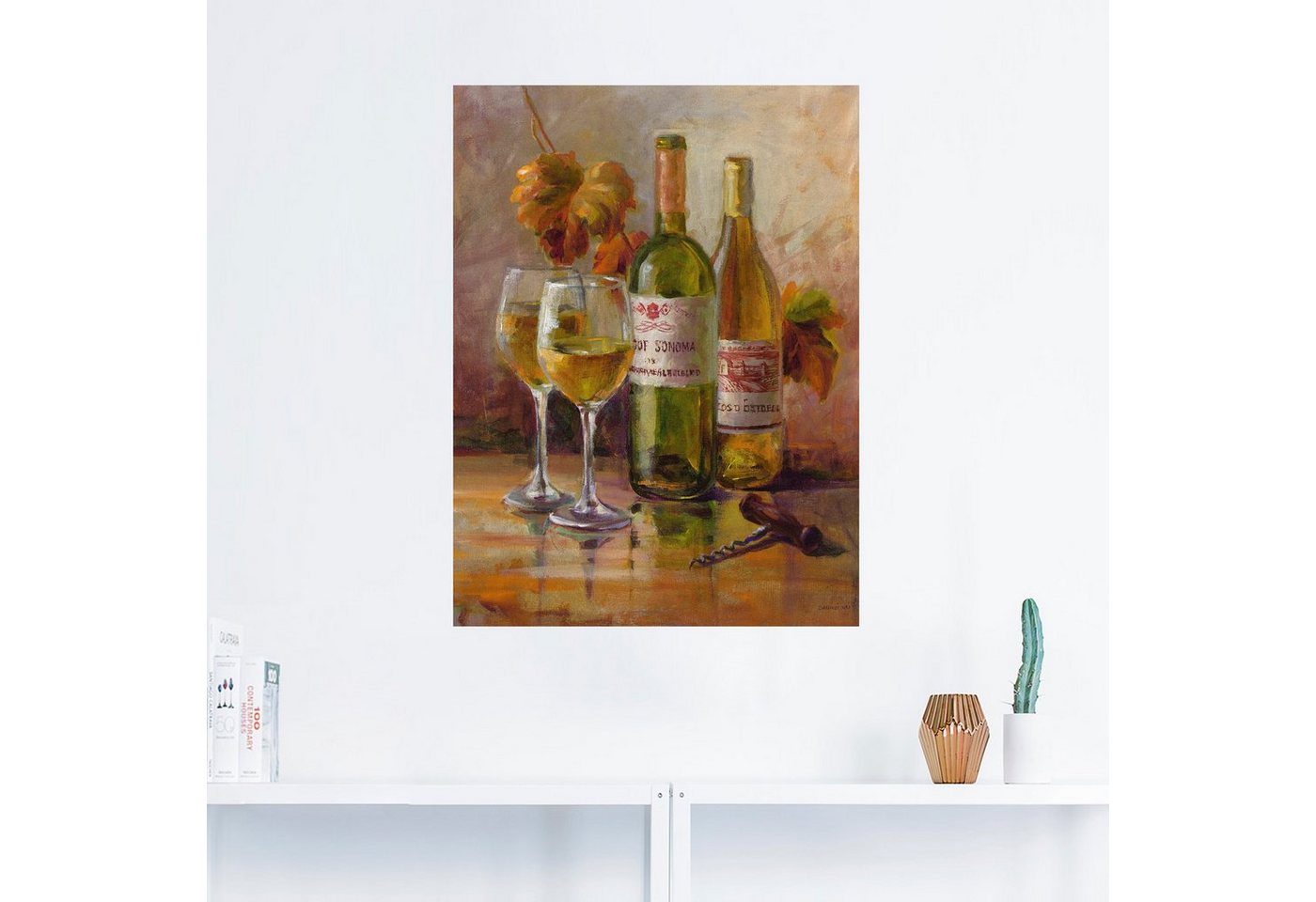 Artland Wandbild »Offener Wein II«, Getränke (1 Stück), in vielen Größen & Produktarten -Leinwandbild, Poster, Wandaufkleber / Wandtattoo auch für Badezimmer geeignet-kaufen