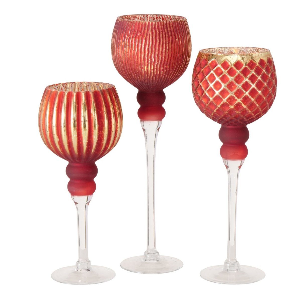 BOLTZE Windlicht Minou Windlicht rot 35 cm (1 Stück) günstig online kaufen