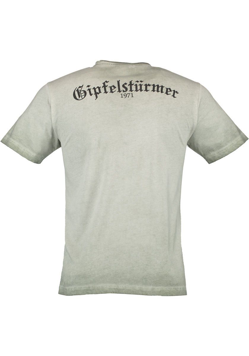 OS Trachten Trachtenshirt Lyusop Kurzarm T-Shirt mit Motivdruck