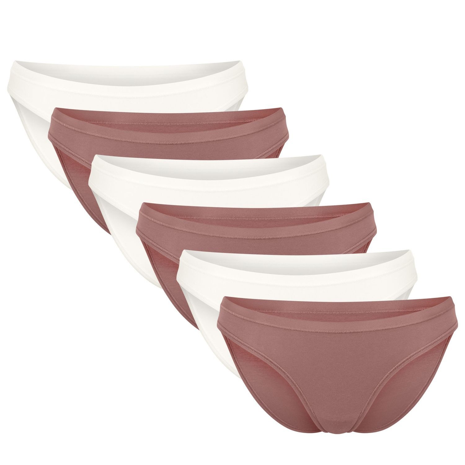 sloggi Slip Mini Slip GO Daily Cotton (Sparpack, 6er Pack) Baumwoll-Stretch, Jersey, elastisch