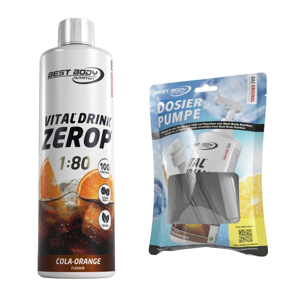 Best Body Nutrition 0,5 L Vital Drink Zerop Bundle Flüssigkeit, Getränk