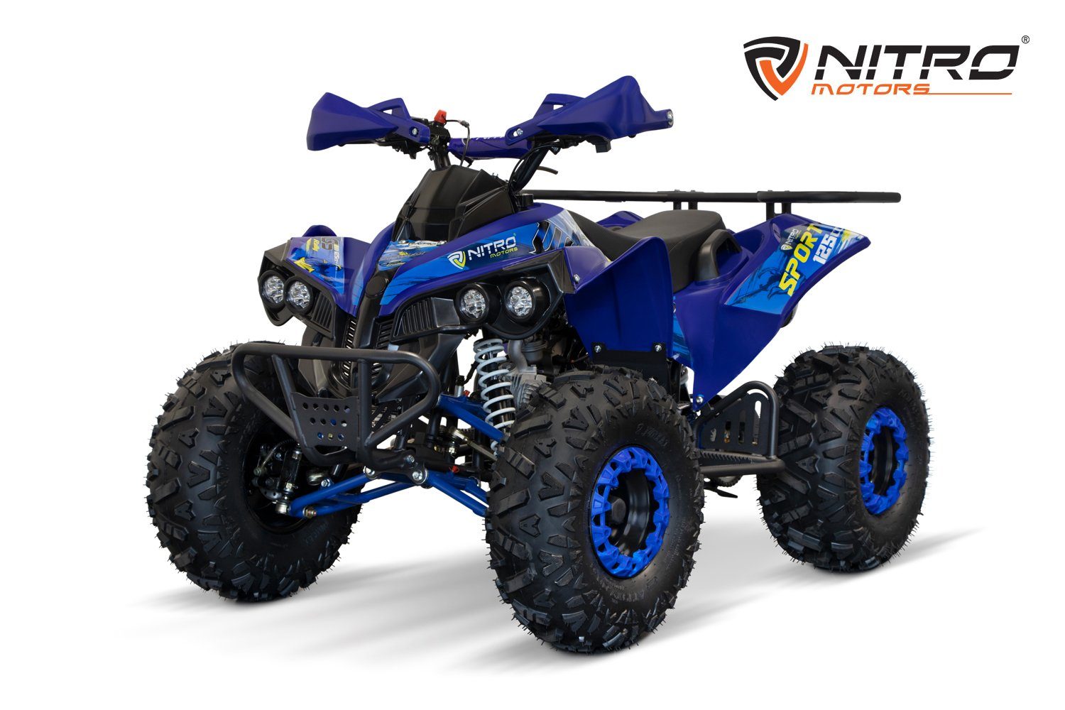 Nitro Motors Quad 125cc midi Kinder Quad Warrior GS RS8-A ATV Kinderquad Midiquad, 125,00 ccm Blau