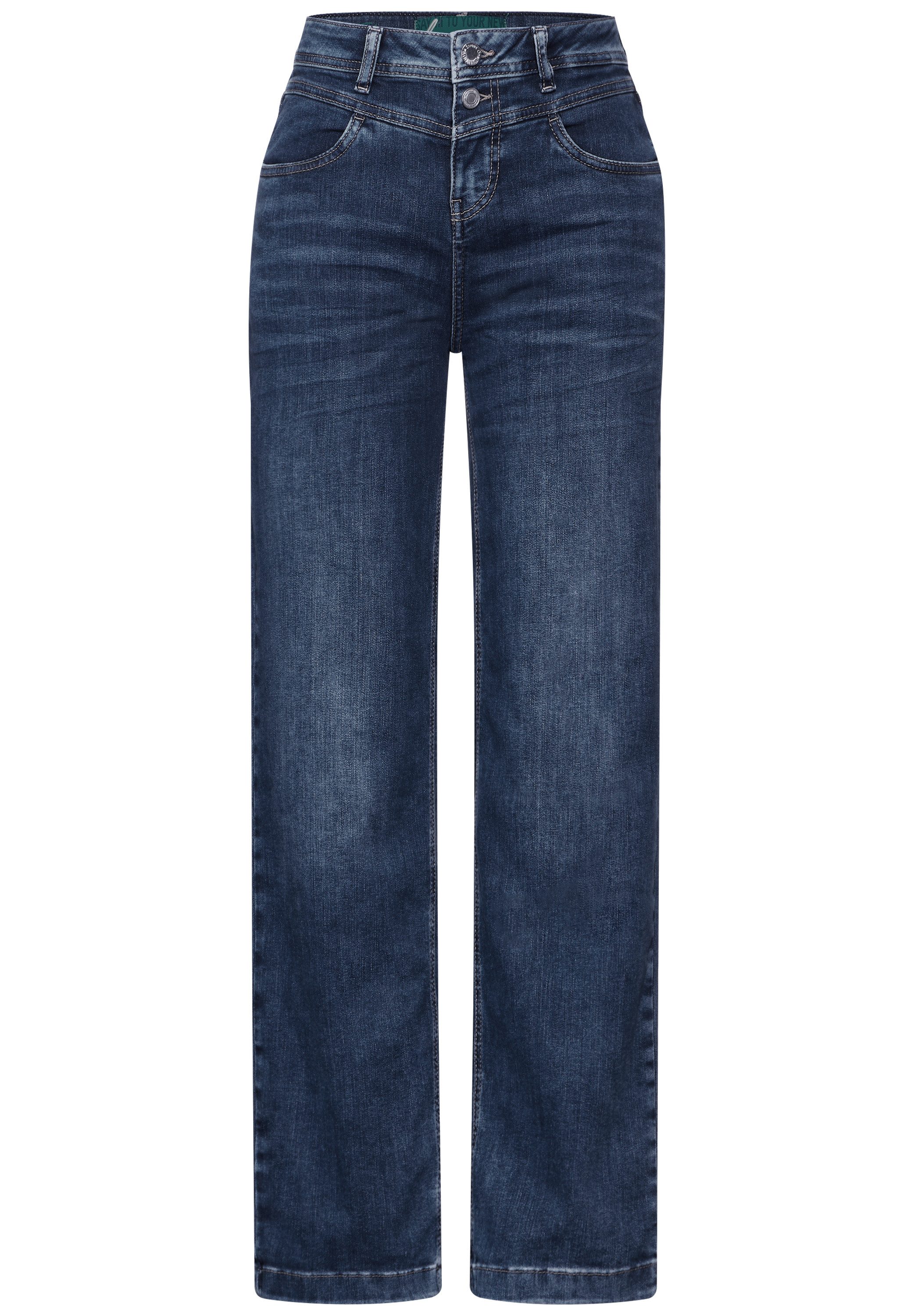 STREET ONE 5-Pocket-Jeans Wide Leg Jeans