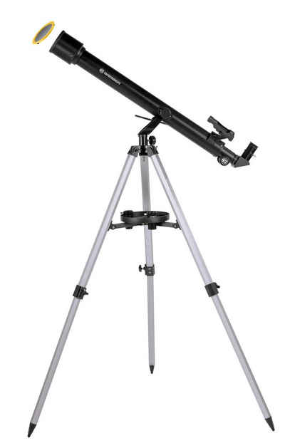 BRESSER Teleskop Stellar 60/800 AZ - Linsen mit Smartphone-Kamera-Adapter & Sonnenfilt…