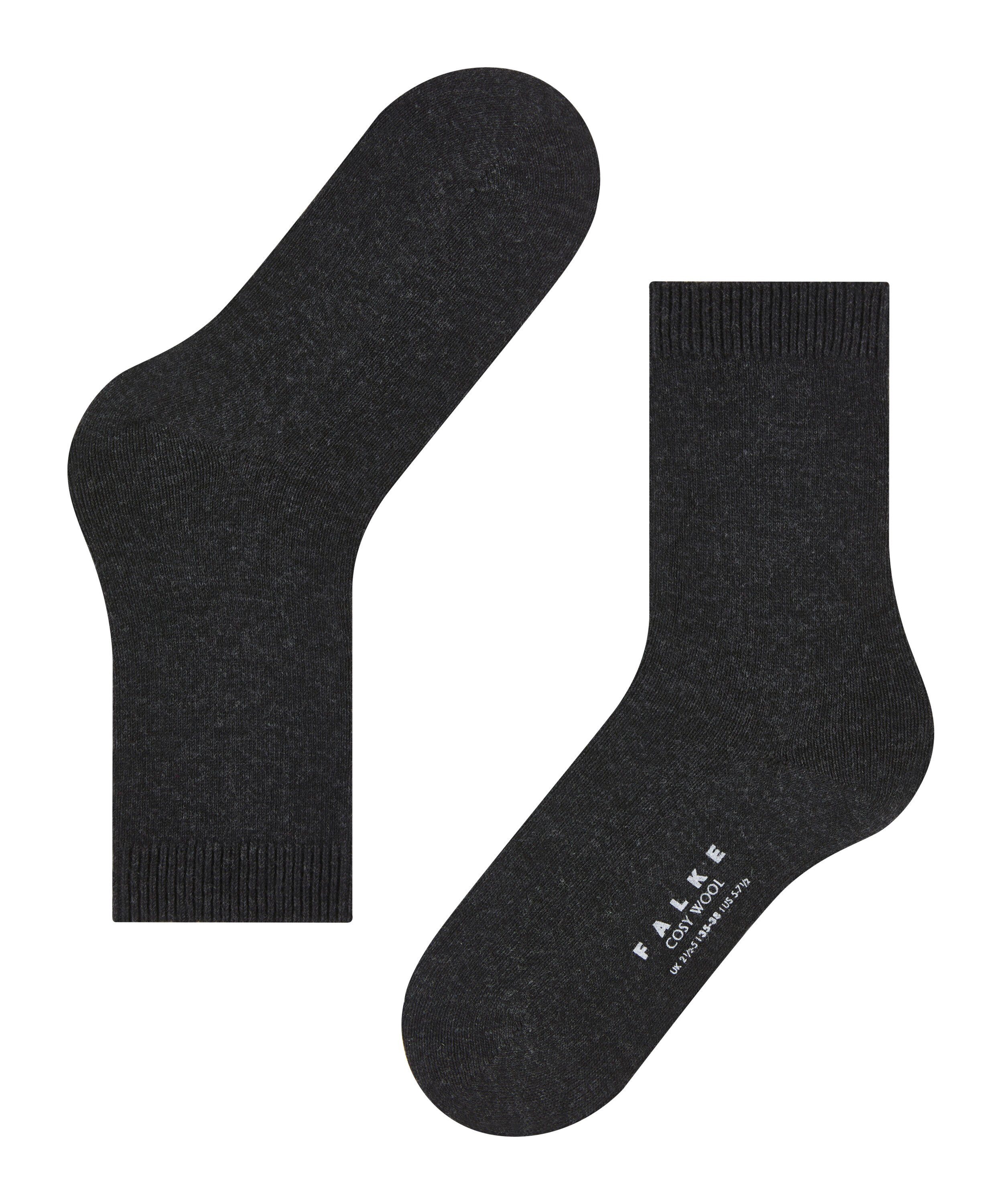 Socken anthra.mel Cosy FALKE (1-Paar) (3089) Wool