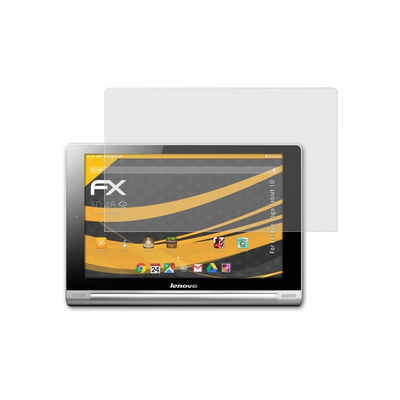 atFoliX Schutzfolie für Lenovo Yoga Tablet 10, (2 Folien), Entspiegelnd und stoßdämpfend