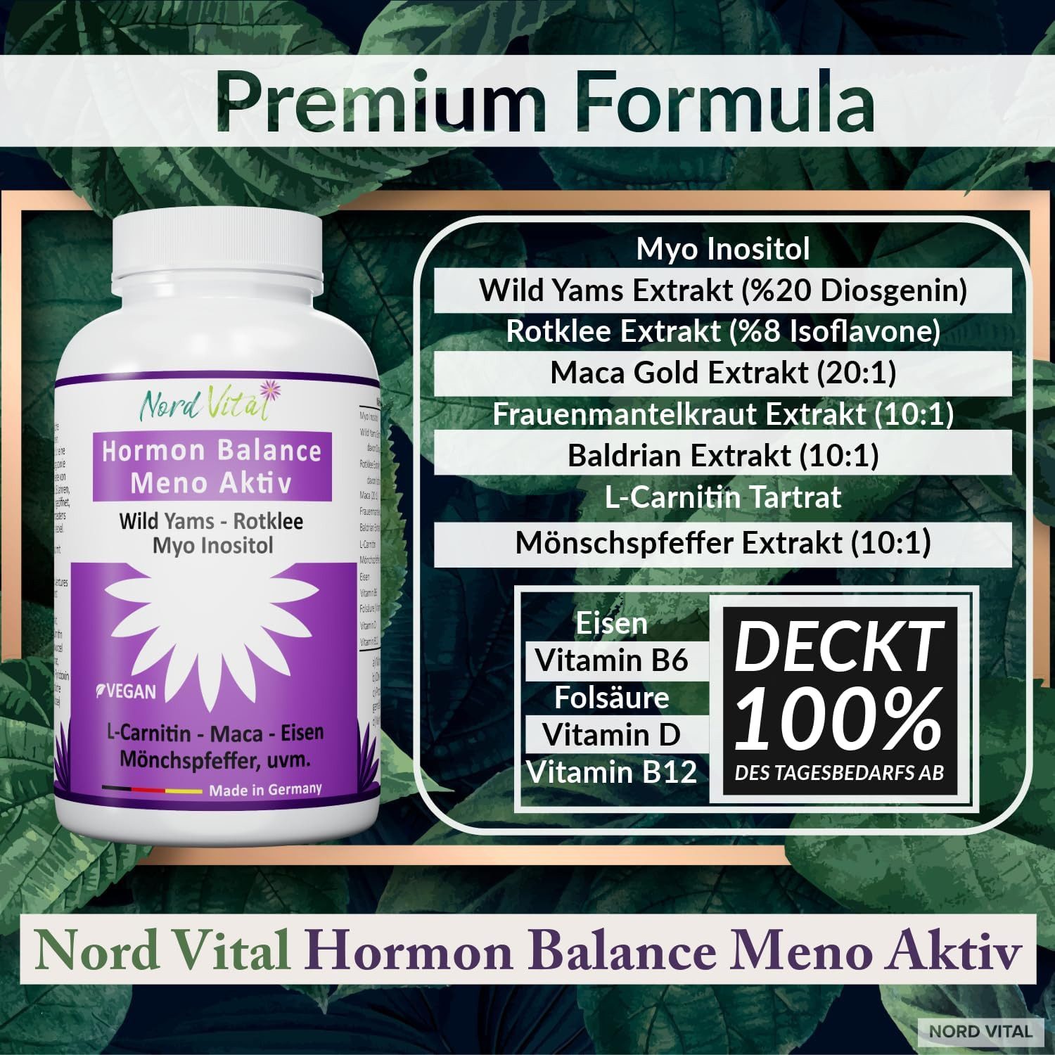 Nord Vital Hormon Balance Meno Aktiv Kapseln, 94 g